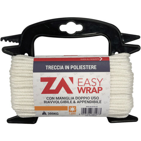 FUNE POLIESTERE 4 MM CF 20 M BIANCO- 1,0 confezione