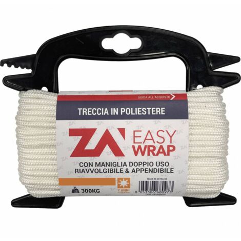 FUNE POLIESTERE  4MM CF 20M BIANCO