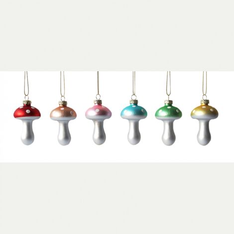 FUNGHETTO IN VETRO 8CM COLORI ASSORTITI PREZZO CADUNO