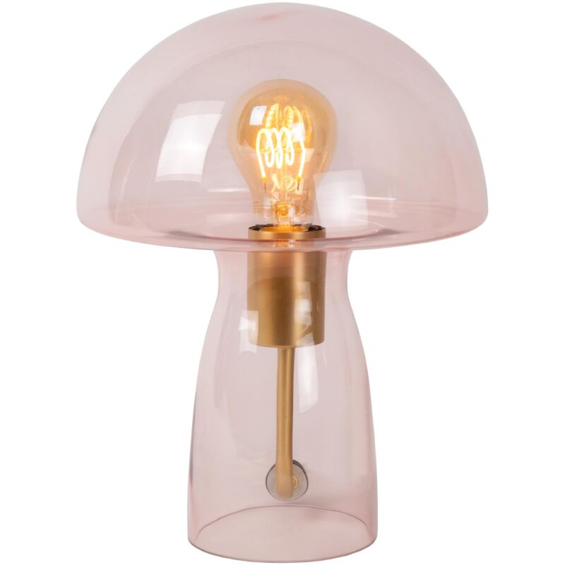 Fungo Lampe de tab.-Rose-1xE27