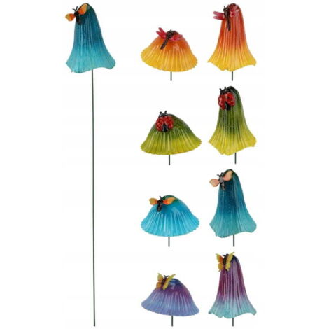 Fungo decorativo in plastica a forma di vanga su bastoncino, 67 cm, 1 pz.