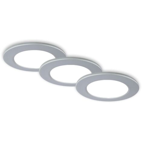 Fungo Set 3 Incasso Briloner Ø9,2cm CCT 4,8W 3000-6500K Cromo