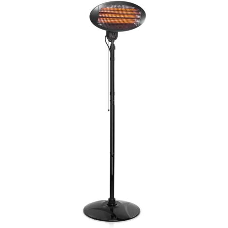 Fungo Stufa Elettrica Termostufa Termolampada 2000 Watt da terra max cm 210 anche a parete muro Esterni e Locali Commerciali