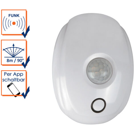Funk Bewegungsmelder 8m / 90° Smart Home ELRO Connects System App gesteuert