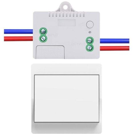 Funk-EU-Schalter, batterielos, 1 Stück, autarkes Funk-Schalter-Set, batterieloser Funk-Wechselschalter, Funkfernbedienungsschalter für die Hausbeleuchtung (EU 1-fach 1V 1A)