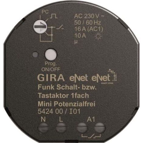 Funk Schalt-/Tastaktor Mini 1f pot.frei 542400 (542400)Gira