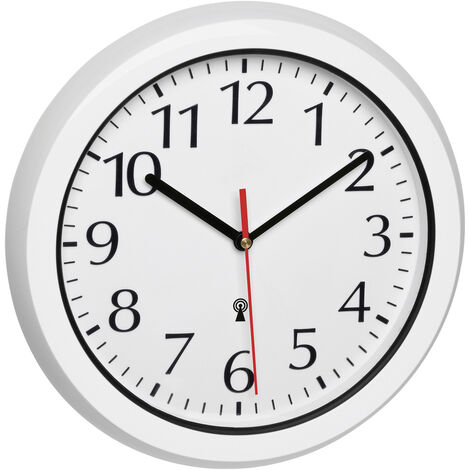 Funk-Wanduhr Outdoor Ø30,5cm weiß