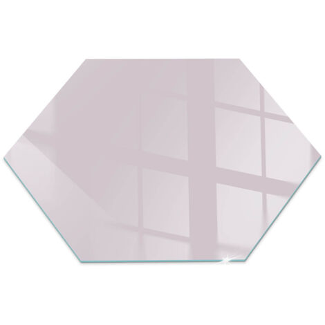 Funkenschutzplatte für Kamin Hitzeschutz Schutzplatte Hartglas Dekorative Glasbodenplatte Farbe Hellviolett h40 cm
