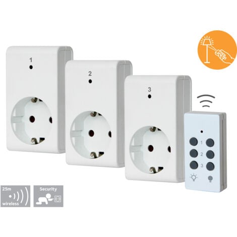 EVERFLOURISH GAO 4513 Funk Steckdosen-Set Innenbereich 1000 W