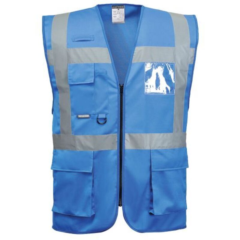 Funktionsweste Iona Executive, Royal, M. Reflexstreifen, Gr. Xl Portwest