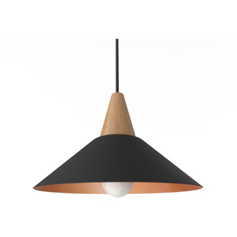 FUNNELL LÁMPARA DE TECHO 25 NEGRO HOJA