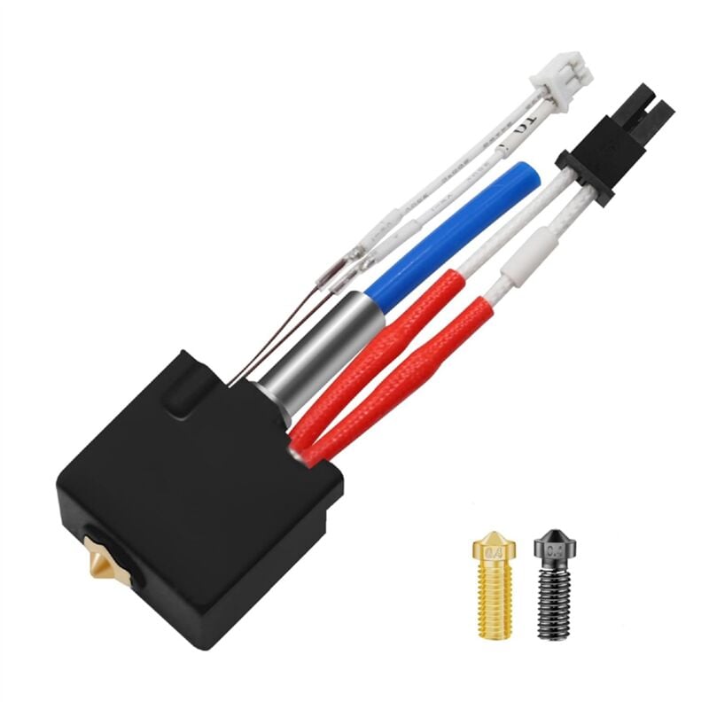 Image of Für 2 Hotend V5 J-Head 3D-Drucker-Extruderteile, montiert mit Volcano-Düsen für Plus/Max/Pro