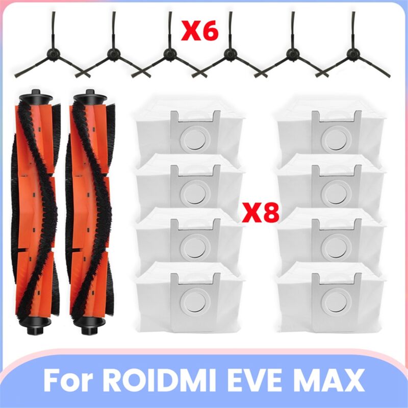 Image of Für eve max Vakuum Teile Wichtigsten Roller Seite Pinsel Staub Tasche