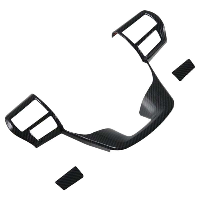 Image of Für Fortuner 2024 ABS-Kohlefaser-Auto-Lenkradabdeckung, Zierrahmen, Dekoration, Innenausstattung