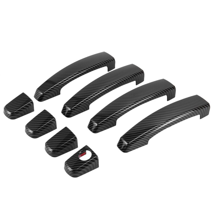Image of Für H 2004-2009 -2015 Carbon Fiber Auto Türgriff Abdeckung Trim