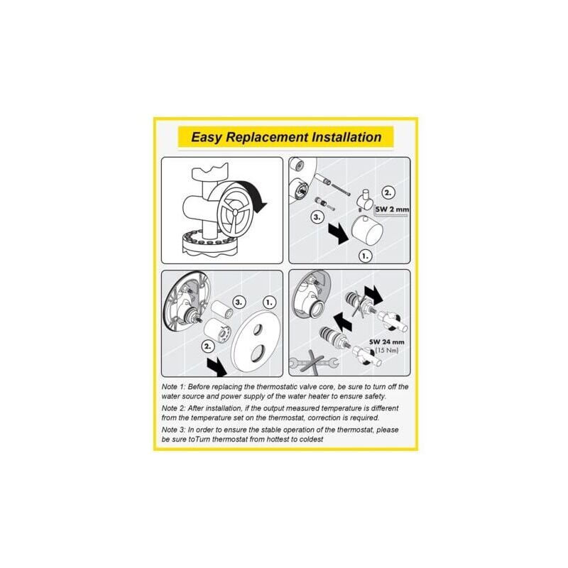 SNQ - Für Hansgrohe mtc Thermostatkartusche, Wachskapsel, 94282000