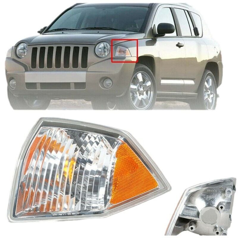Image of Aiperq - Für Jeep Compass, Clignotants/Feux de Position Latéraux 2007-2010
