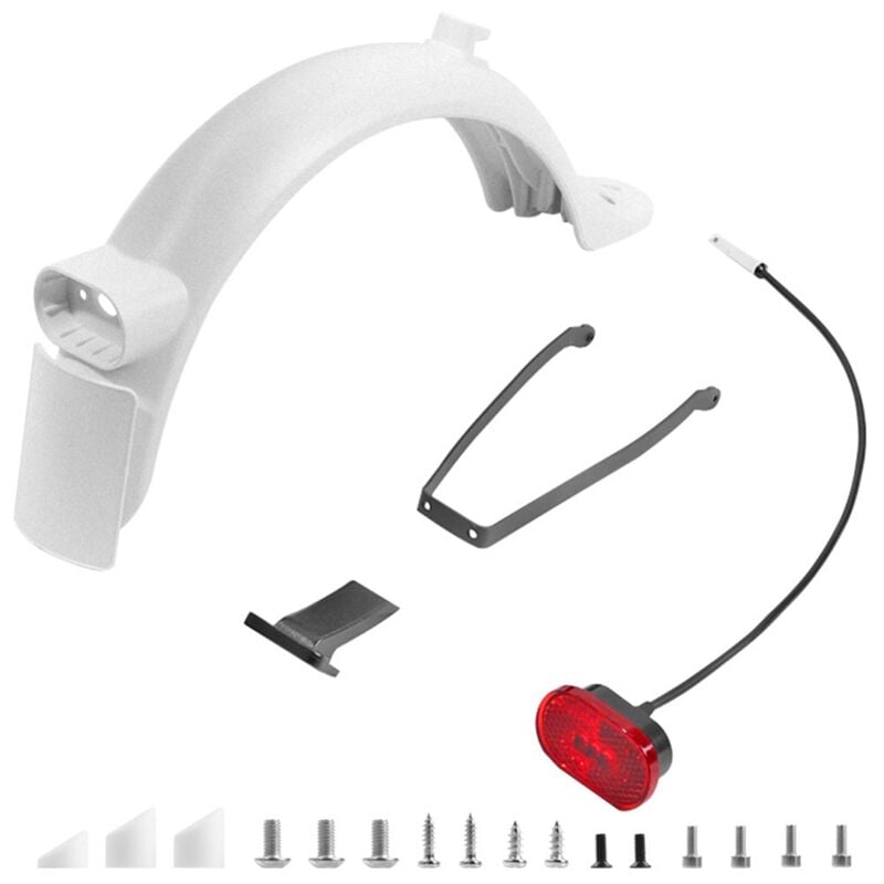 Image of Tlily - FüR M365 1S MI3 Elektroroller Heckfender Set Halterung RüCklicht ZubehöR,Weiß