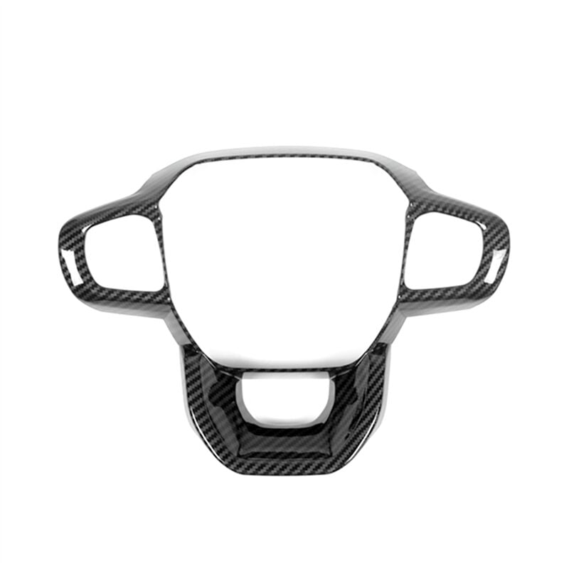 Image of Für Ranger 2023 Auto Lenkrad Dekorative Abdeckung Trim Innen Accesorios-ABS Carbon Faser