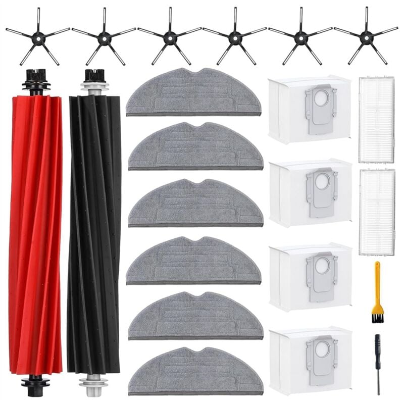 Image of Für S8 Pro Ultra Wichtigsten Seite Pinsel Filter Mopp Tuch Staub Taschen