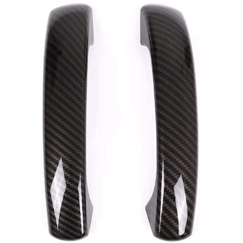 Image of FüR Smart 451 Fortwo 2009-2015 Kohlefaser Auto AußEntüRgriff Abdeckungs Aufkleber ZubehöR