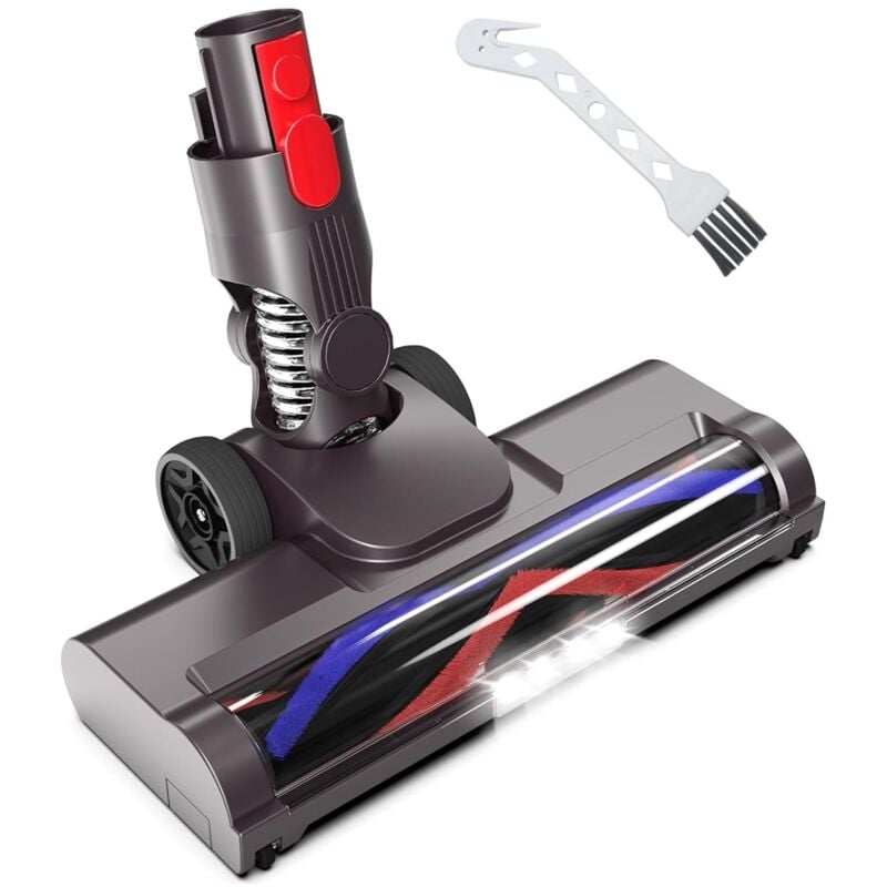 Image of Für Staubsauger V15 V8 V7 V10 V11, Hartholzbodenaufsatz, weicher Rollenbürstenkopf mit LED-Licht