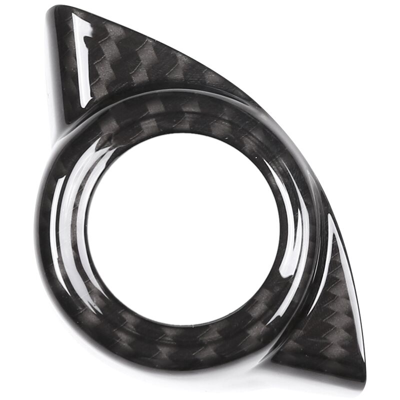 Image of für Stelvio 2017 2018 Kohle Faser Style ABS Kunststoff Auto Start Motor Stop Abdeckung Trim