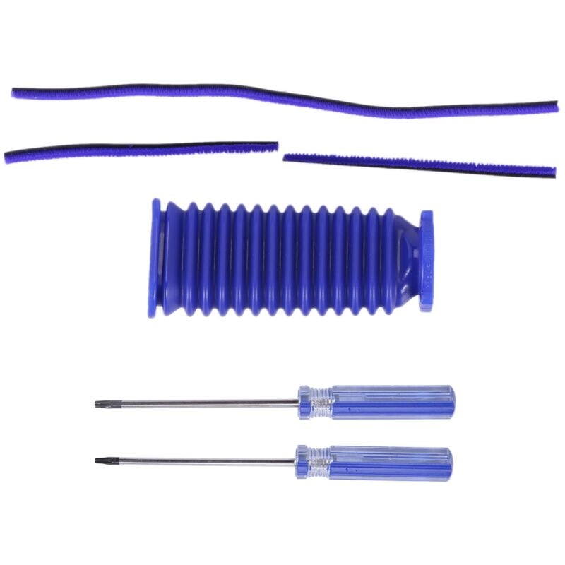 Image of Tlily - Für V7 V8 V10 V11 Staubsauger Soft Roller Plüsch Streifen, Saug Blau Schlauch