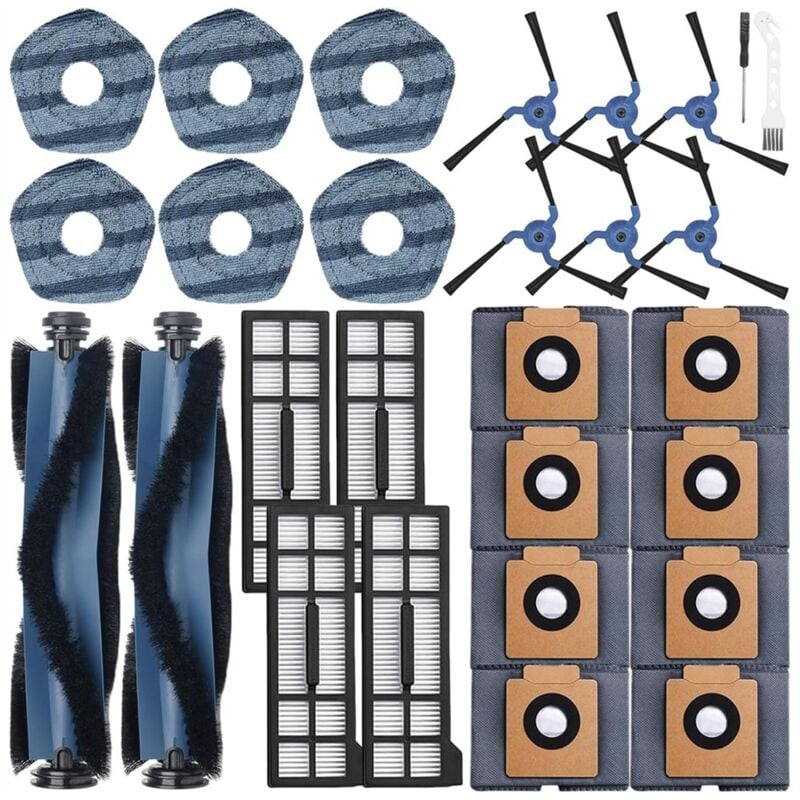 Image of Für X10 Pro Omni: 2 Hauptbürsten, 6 Wischtücher, 6 Seitenbürsten,