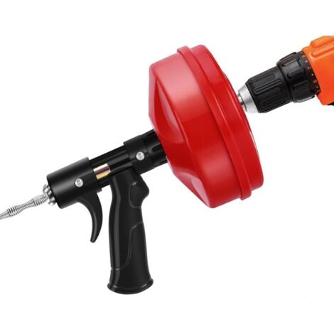 ‌Furet à Débouchage Manuel ou Électrique‌ (Perceuse) - Ressort Acier Manganèse 65 - Haute Dureté - Flexible - 10m - Pour Toilette & Cuisine