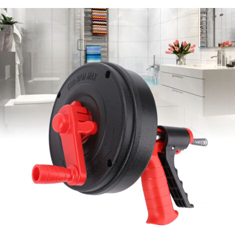 [Furet de Drainage] Furet Flexible à Manuelle ou Adaptable sur Perceuse, Corde à Ressort en Manganèse 65, Haute Durété 7.5m pour Déblocage WC, Cuisine, Baignoire Pipes 50-75mm