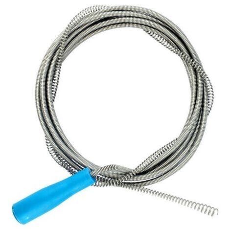 Furet déboucheur avec manivelle, Débouchage canalisation,Sonde de debouchage, furet canalisation pour les travaux manuels (3 Metre X 5mm)