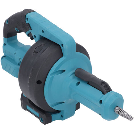 Furet électrique sans fil à alimentation automatique pour canalisations, outil de débouchage, élimination des cheveux, pour égouts et salles de bains, tuyaux de 3/4 po à 2 po, bleu