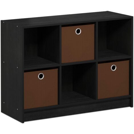 Furinno Basic 3 x 2 Libreria con Scomparti, Americano / Marrone Medio