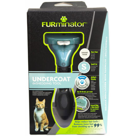 FURminator für kurzhaarige kleine Katzen, deShedding Pflege Werkzeug