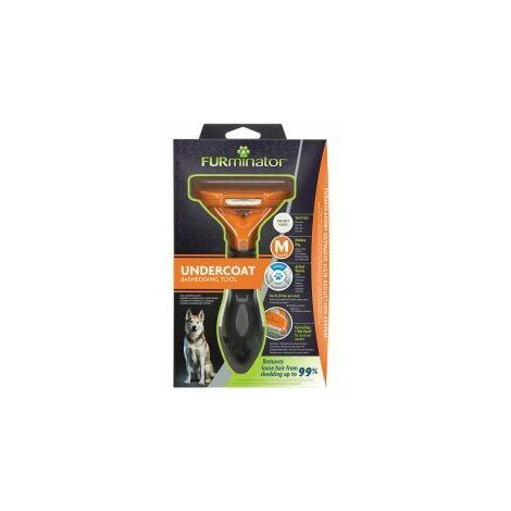FURminator  Undercoat deShedding Tool for Medium Short Hair - med - 616417