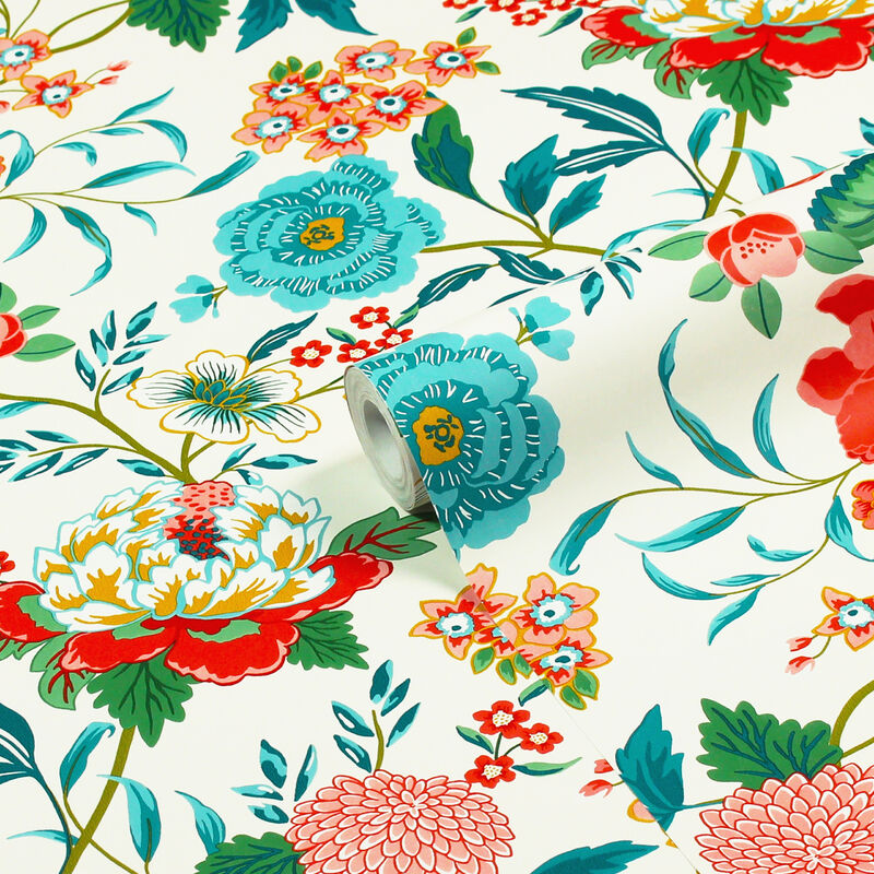 Azalea Wallpaper Multi - Multicolour - Furn.