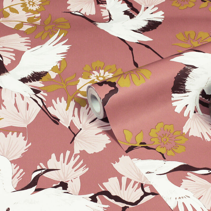 furn. Demoiselle Wallpaper Blush - Blush