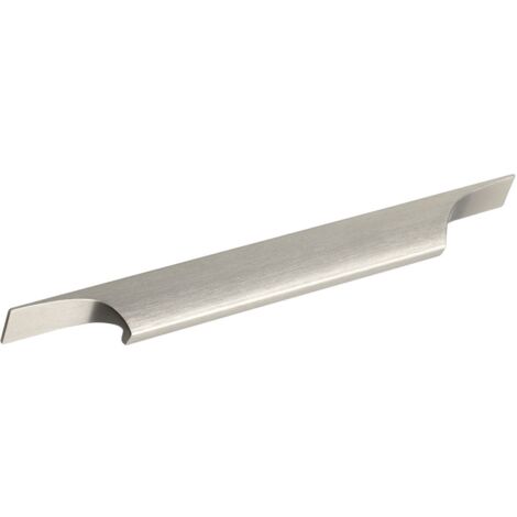 Furnipart Griffleiste Primo LA 2x 152,7mm - Möbelgriff zum Schrauben - Griff Breite 1189mm, Aluminium Edelstahl-Effekt