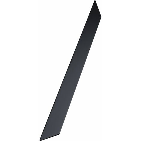 Furnipart Griffleiste Streamline LA256mm - moderner Möbelgriff zum Anschrauben, Aluminium schwarz matt