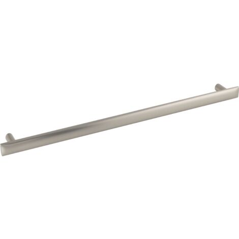 Furnipart Möbelgriff Flow Breite 356mm - Schrankgriff LA 320mm elegant, Zinkdruckguss Edelstahl-Effekt