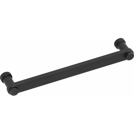 Furnipart Möbelgriff Pillar LA160 - Griff für Möbel - Beschläge Antik, Zinkdruckguss schwarz matt