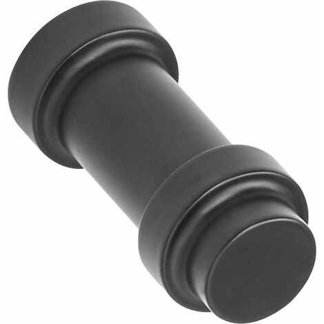 Furnipart Möbelknopf Pillar ø 11,4mm - schwarzer Möbelknopf rund - guter Griffkomfort, Zinkdruckguss schwarz matt