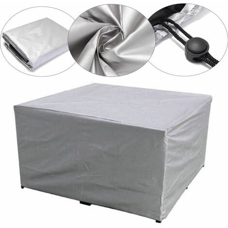 Furniture cover silver outdoor garden waterproof cover garden table and chair dust cover, 18012074cm