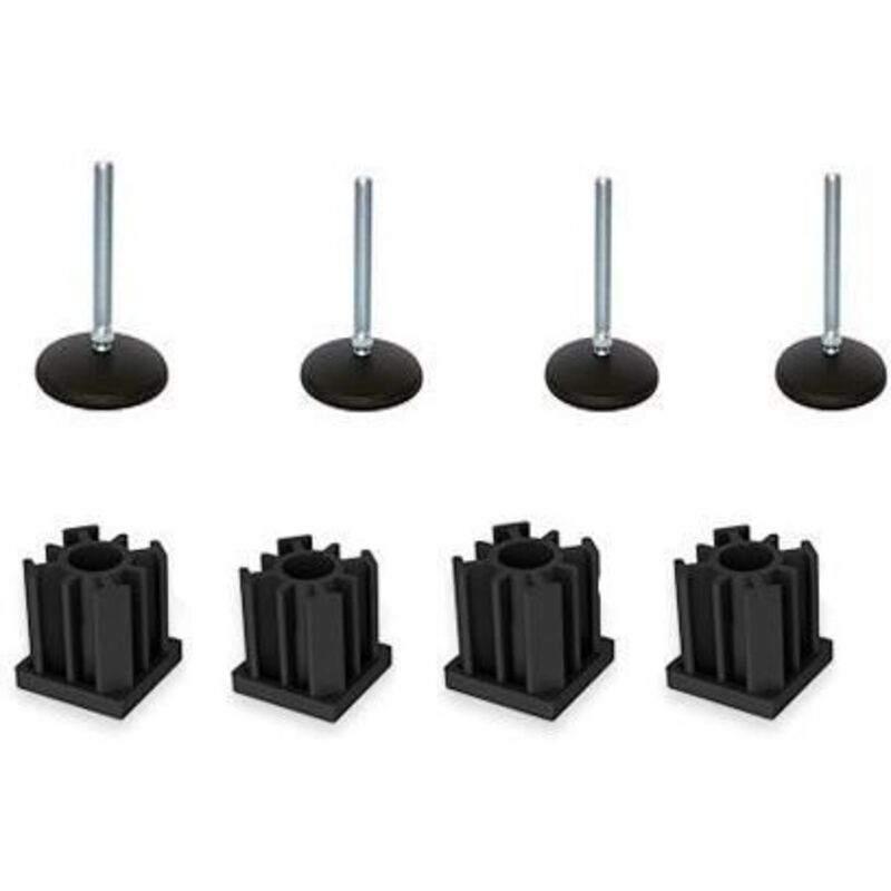 Furniture foot - M10x50 - Zinc - Reinforced nylon - 20° articulation