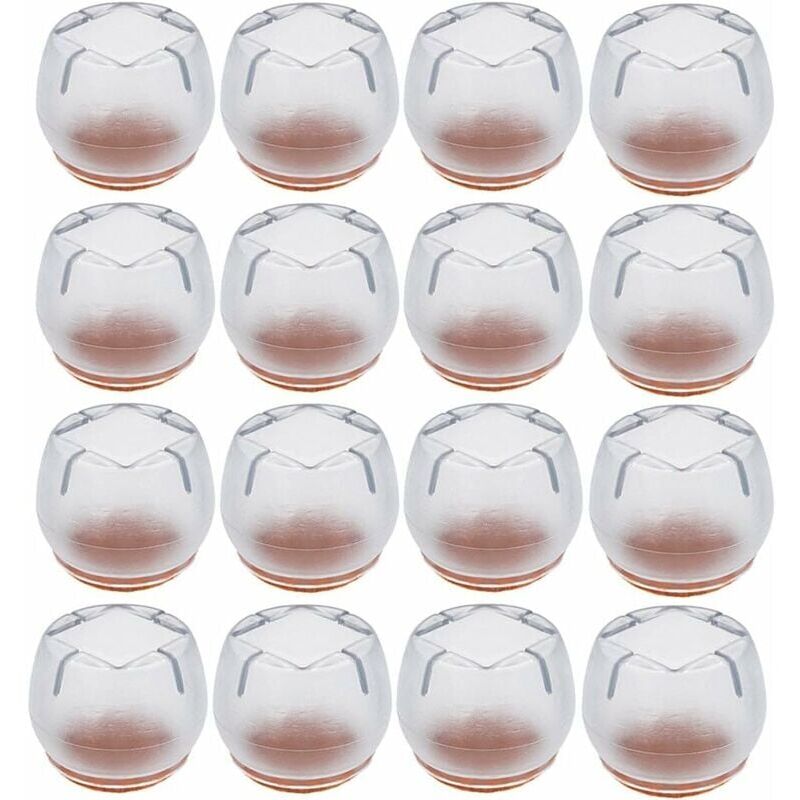 Furniture Glides, 6 Pack Chair Caps Furniture Glides Round Square Silicone Protector Furniture Leg Pads Chair Leg Caps Table Cover Scratch Protector