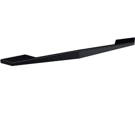 Furniture Handle Angular D Shape Handle, 256mm (224mm Centres) - Matt Black