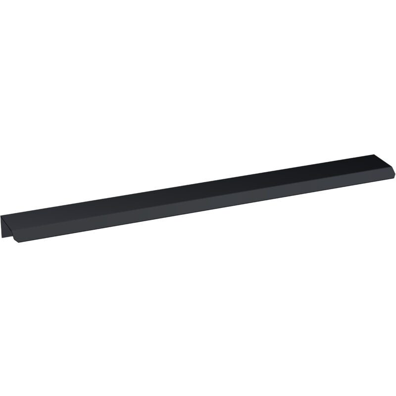 Balterley Modern Bathroom Drawer Handle Furniture Finger Pull Handle Black Matt Black 1