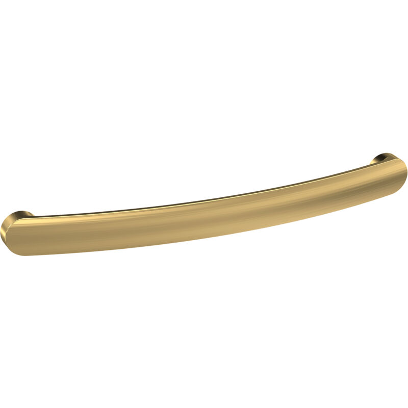 Balterley - Furniture Handle Round d Shape Handle, 210mm (192mm Centres) - Brushed Brass