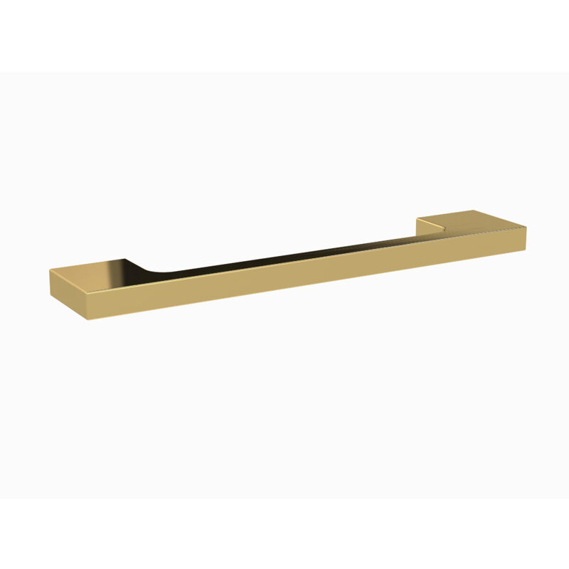 Balterley - Furniture Handle Slimline Square d Shape Handle, 152mm (128mm Centres) - Brushed Brass